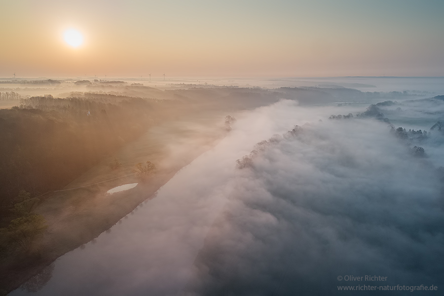 Blick auf die Mulde, Sachsen, Muldental