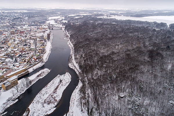 Blick auf die Mulde, Sachsen, Muldental