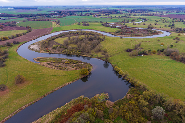 Blick auf die Mulde, Sachsen, Muldental