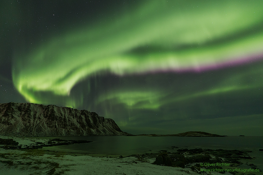 Aurora Borealis - Nordlicht, Polarlicht, Norwegen, Tromsö, Polar light, Northern light, northern lights, Lofoten