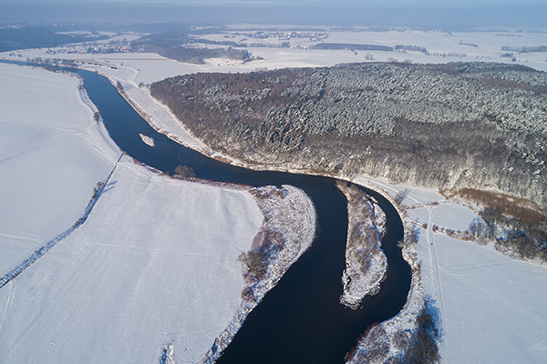 Blick auf die Mulde, Sachsen, Muldental