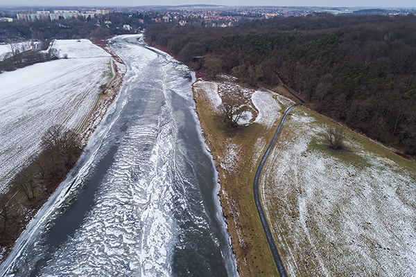 Blick auf die Mulde, Sachsen, Muldental
