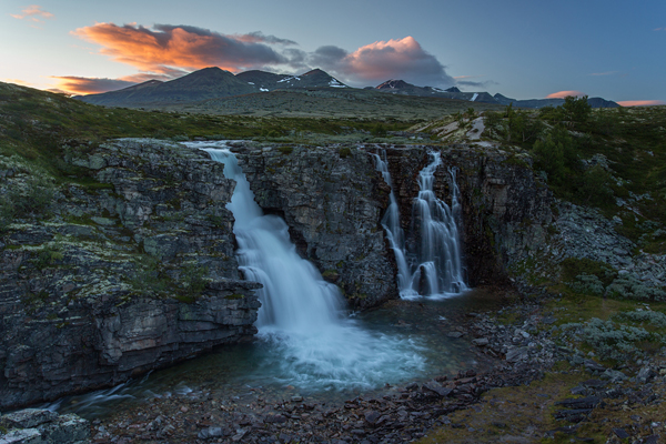 Norwegen, Rondane, Store Ula, Storulfossen