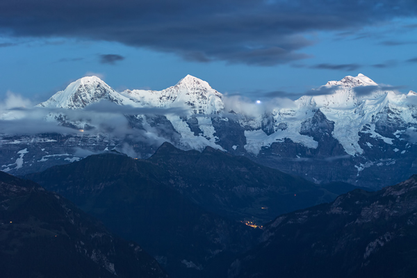 Berner Oberland, Blick auf Eiger, Moench und Jungfrau