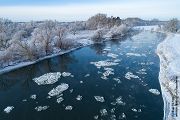 Mulde im Winter