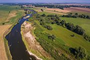 Blick auf die Mulde bei Grubnitz, Sachsen, Muldental