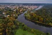 Blick auf die Mulde bei Grimma, Sachsen, Muldental