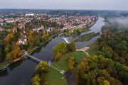 Blick auf die Mulde bei Grimma, Sachsen, Muldental